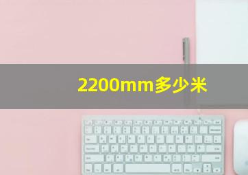 2200mm多少米