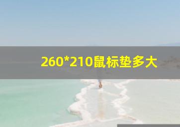 260*210鼠标垫多大