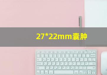 27*22mm囊肿