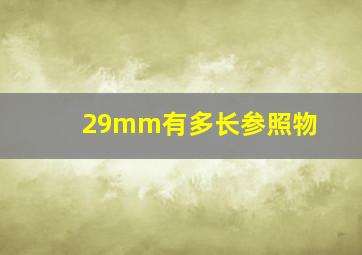 29mm有多长参照物