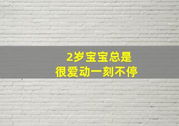 2岁宝宝总是很爱动一刻不停