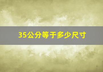 35公分等于多少尺寸