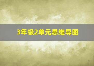 3年级2单元思维导图