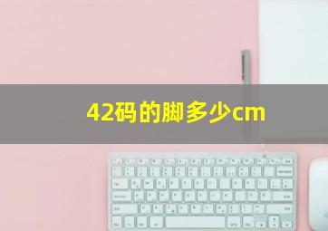 42码的脚多少cm