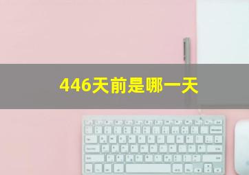 446天前是哪一天