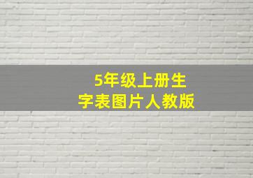 5年级上册生字表图片人教版