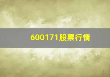 600171股票行情