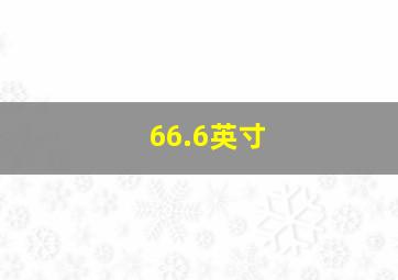 66.6英寸