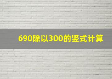 690除以300的竖式计算