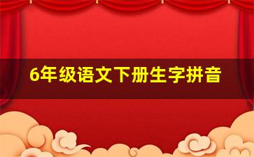 6年级语文下册生字拼音