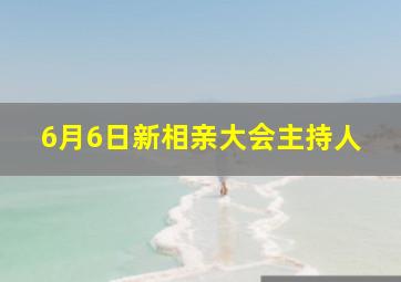 6月6日新相亲大会主持人