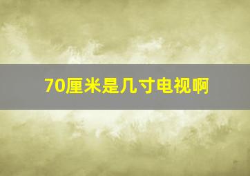 70厘米是几寸电视啊