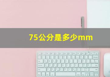 75公分是多少mm