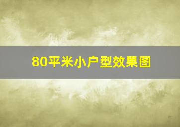 80平米小户型效果图