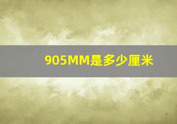 905MM是多少厘米