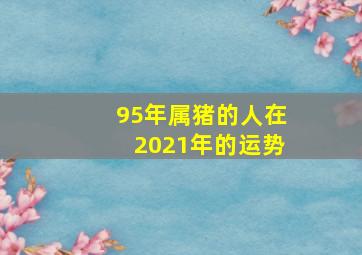 95年属猪的人在2021年的运势