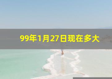 99年1月27日现在多大