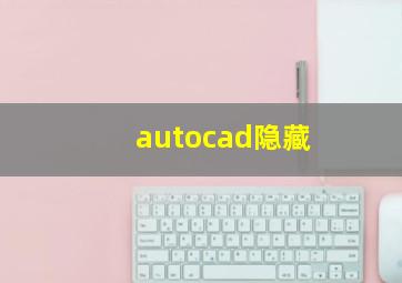 autocad隐藏