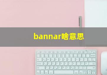 bannar啥意思