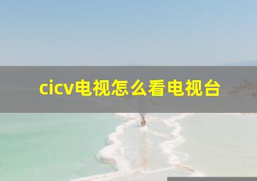 cicv电视怎么看电视台