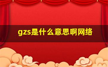 gzs是什么意思啊网络