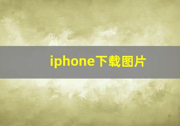 iphone下载图片