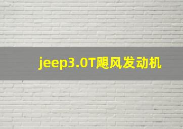 jeep3.0T飓风发动机