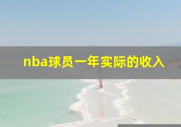 nba球员一年实际的收入