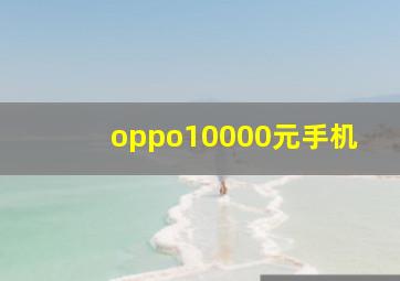 oppo10000元手机