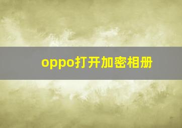 oppo打开加密相册