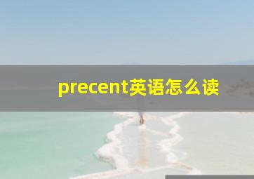 precent英语怎么读