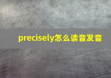 precisely怎么读音发音