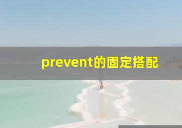 prevent的固定搭配