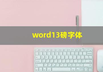 word13磅字体