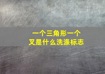 一个三角形一个叉是什么洗涤标志