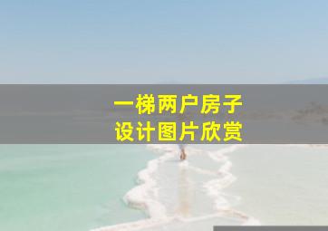 一梯两户房子设计图片欣赏