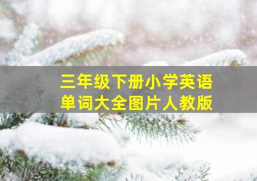 三年级下册小学英语单词大全图片人教版