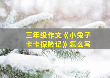 三年级作文《小兔子卡卡探险记》怎么写