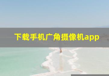 下载手机广角摄像机app