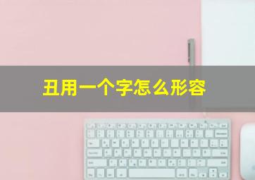 丑用一个字怎么形容