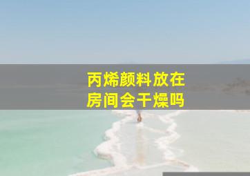 丙烯颜料放在房间会干燥吗