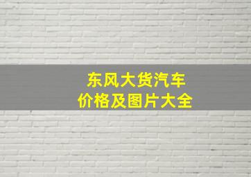 东风大货汽车价格及图片大全