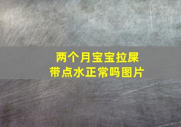 两个月宝宝拉屎带点水正常吗图片