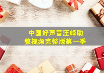 中国好声音汪峰助教视频完整版第一季