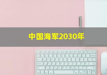 中国海军2030年