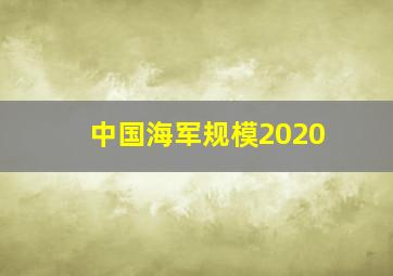 中国海军规模2020