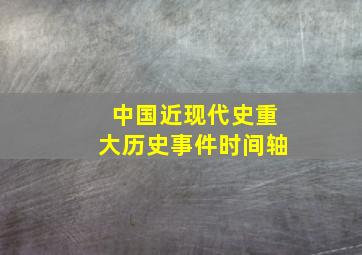 中国近现代史重大历史事件时间轴