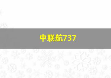 中联航737