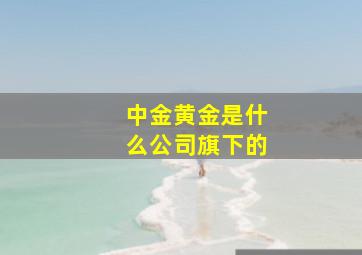 中金黄金是什么公司旗下的