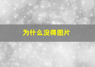 为什么没得图片